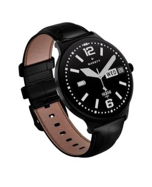 Men Fashion Functional Smart watch Sports Quartz Digital Watch GARETT Quantum Glow Black steel Black Dial 43mm image 4