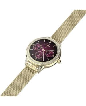 Women Fashion Sports Functional Smart watch Quartz Digital Watch GARETT Stella Gold Mesh Steel Schwarz Dial 38mm image 8
