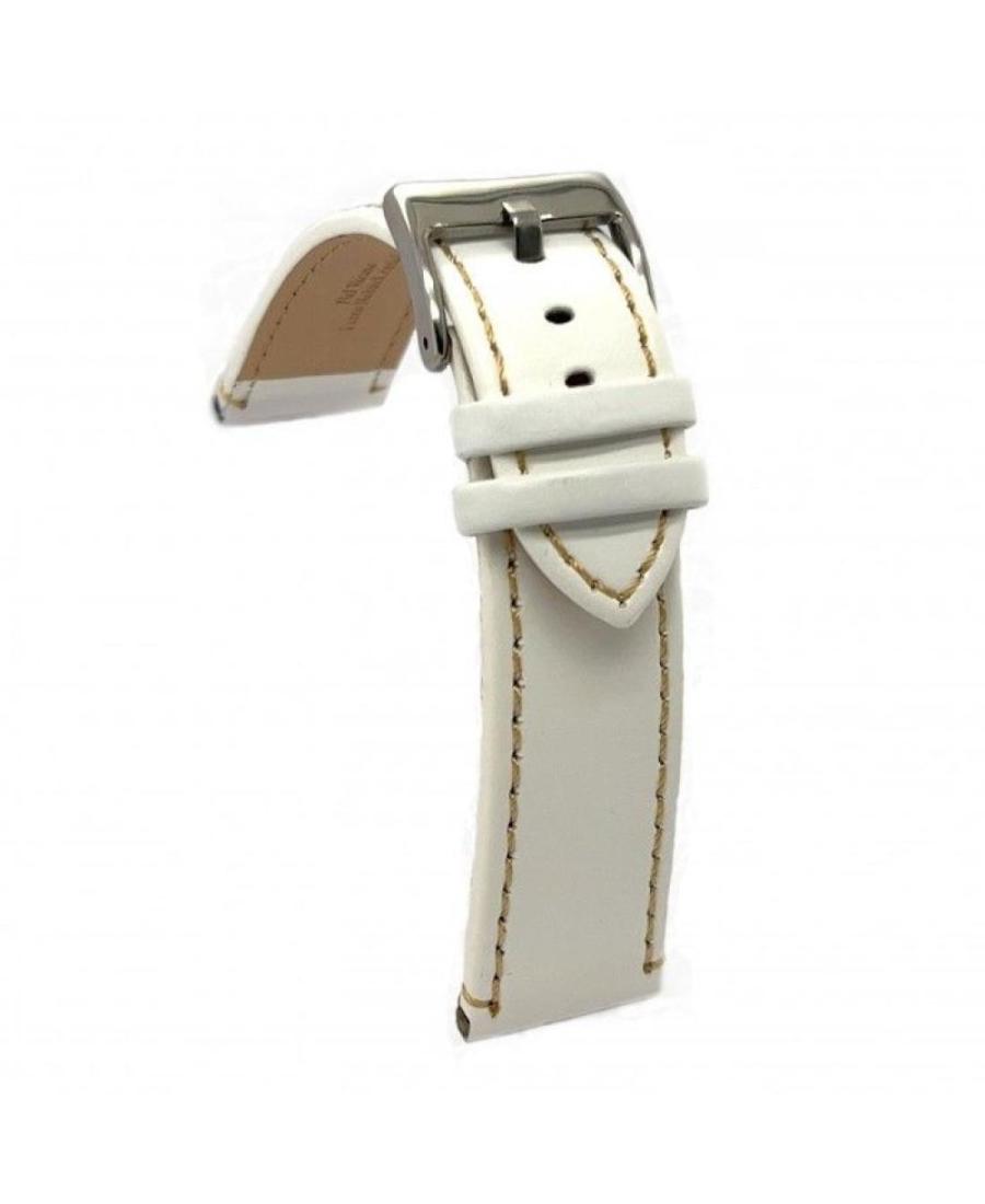 Watch Strap Diloy 373.22.22 White 22 mm