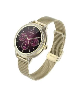 Women Fashion Sports Functional Smart watch Quartz Digital Watch GARETT Stella Gold Mesh Steel Schwarz Dial 38mm image 10