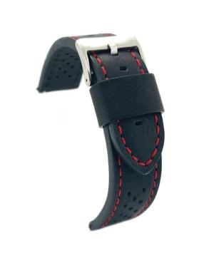 Watch Strap 398.53.20 Leather Black Schwarz 20 mm