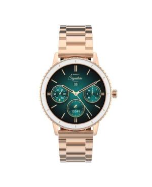 Women Sports Smart watch Functional Fashion Quartz Digital Watch GARETT Grace Rose Gold Solid Steel Black Dial 38mm