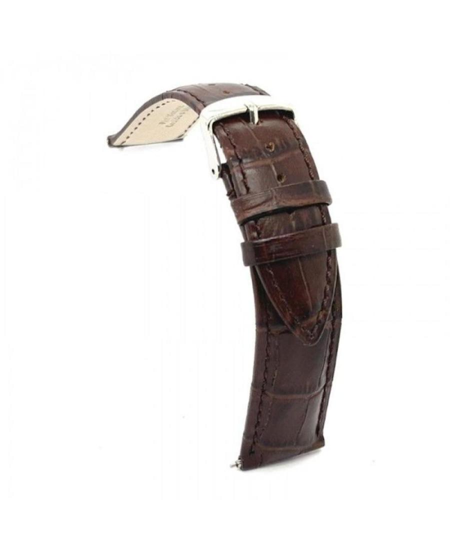 Watch Strap Diloy 424.02.22 Brown 22 mm