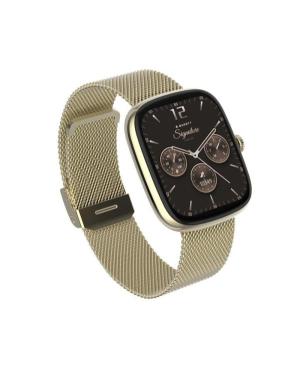 Kobiety sportowy Funkcjonalny Moda Smart Zegarek kwarcowy cyfrowe Zegarek GARETT Flow Gold Mesh Steel Czarny Wybierz 36.6mm image 10