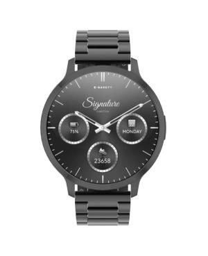 Men Fashion Sports Functional Smart watch Quartz Digital Watch GARETT Edge Black Steel Schwarz Dial 49mm
