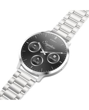 Men Fashion Sports Functional Smart watch Quartz Digital Watch GARETT Edge Silver Steel Schwarz Dial 49mm image 10