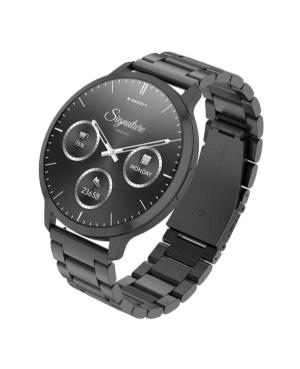 Mężczyźni Moda Funkcjonalny sportowy Smart Zegarek kwarcowy cyfrowe Zegarek GARETT Edge Black Steel Czarny Wybierz 49mm image 12