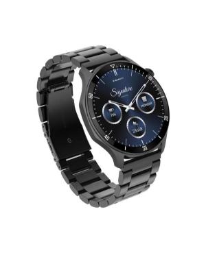 Mężczyźni sportowy Funkcjonalny Smart Zegarek kwarcowy cyfrowe Zegarek GARETT Prime Black Steel Czarny Wybierz 45mm image 11