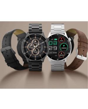 Mężczyźni sportowy Funkcjonalny Smart Zegarek kwarcowy cyfrowe Zegarek GARETT Prime Black Steel Czarny Wybierz 45mm image 14