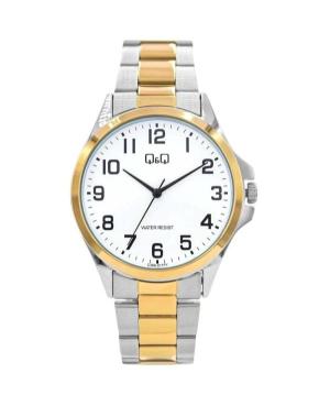 Men Classic Japan Quartz Analog Watch Q&Q C36A-017PY White Dial 40mm