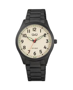 Men Klasické Japan Quartz Analog Watch Q&Q Q76B-002PY Sand Dial