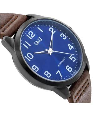 Men Klassisch Japan Quartz Analog Watch Q&Q C32A-003PY Blau Dial 22mm image 2