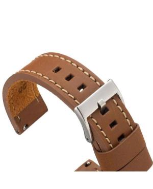 Watch Strap Diloy 384EL.03.22 Brown 20 mm Braun 22 mm image 2