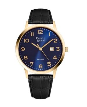 Мужские Классические Аналоговые Кварцевые Часы PIERRE RICAUD Синий Циферблат 40mm P91022.1225Q
