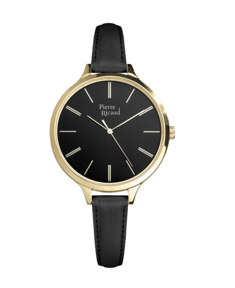 Women Classic Analog Quartz Watch PIERRE RICAUD Schwarz Dial 40mm P22002.1214Q