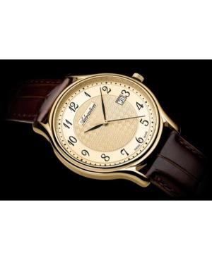 Mężczyźni Classic Analog Szwajcar kwarcowy Zegarek ADRIATICA Złoty kolor Wybierz 40mm A8000.1221Q image 5