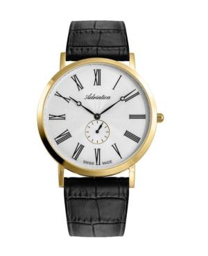 Men Classic Analog Swiss Quartz Watch ADRIATICA Silver Dial 41mm A1113.1233Q