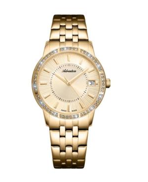 Kobiety Classic Analog Szwajcar kwarcowy Zegarek ADRIATICA Złoty kolor Wybierz 34mm A3602.1111QZ