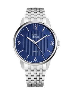 Men Classic Analog Quartz Watch PIERRE RICAUD Blau Dial 42mm P60035.5155Q