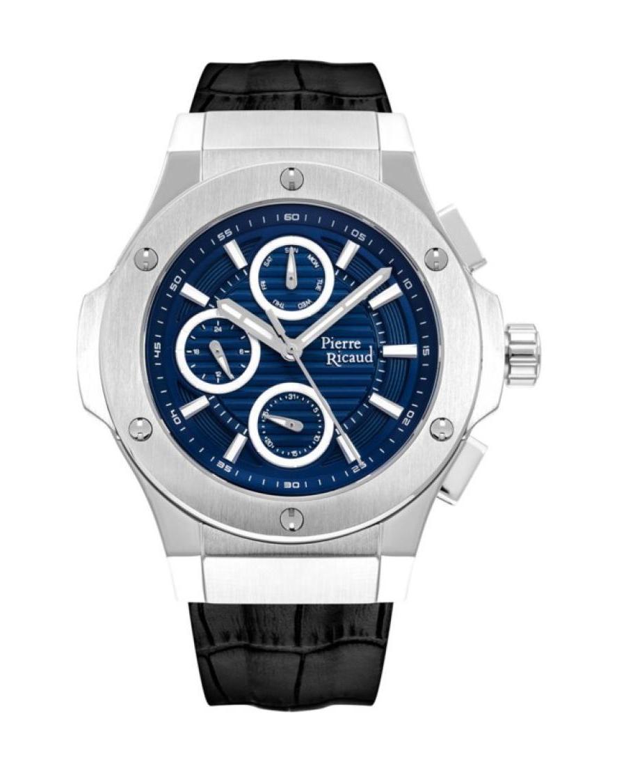Vyriškas Classic Analog Kvarcinis Watch PIERRE RICAUD Mėlyna Dial 50mm P97035.T215QF