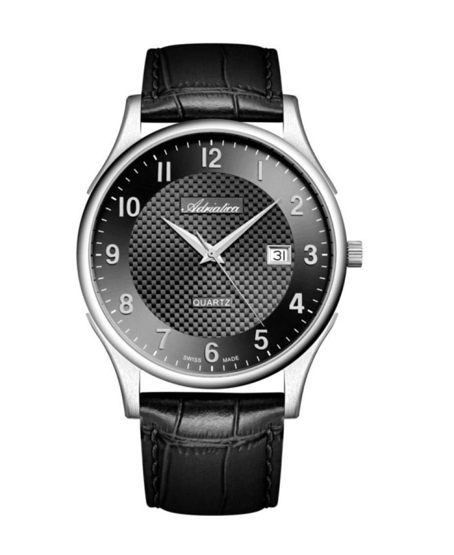 Men Classic Analog Swiss Quartz Watch ADRIATICA Schwarz Dial 41mm A1246.5224Q