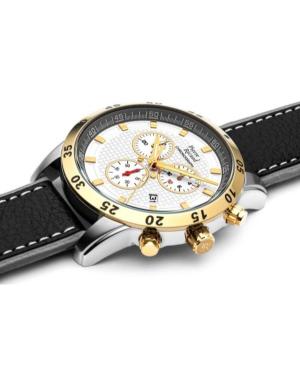 Men Classic Analog Watch Chronograph PIERRE RICAUD Silver Dial 45mm P60033.2213CH image 2