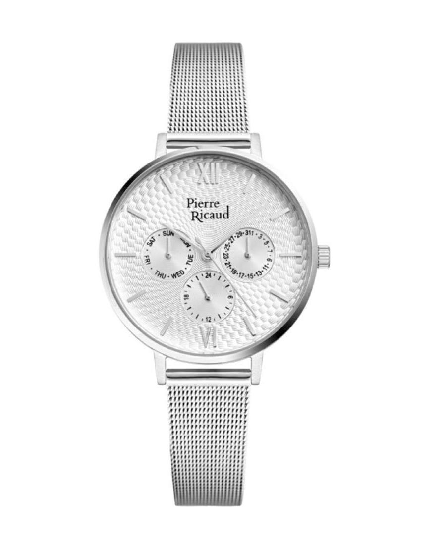 Kobiety Classic Analog kwarcowy Zegarek PIERRE RICAUD Srebrna Wybierz 36mm P22120.5163QF