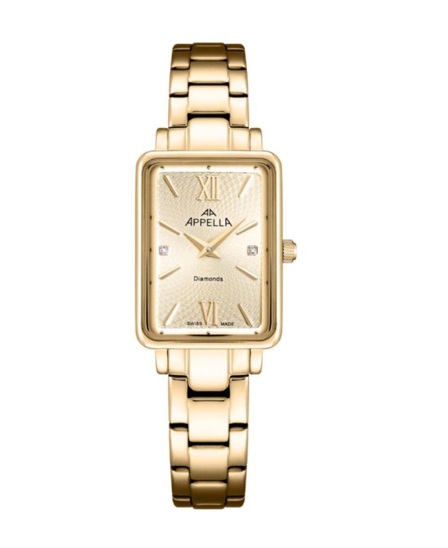 Women Classic Analog Swiss Quartz Watch APPELLA Gold color Dial L50022.1161DQ