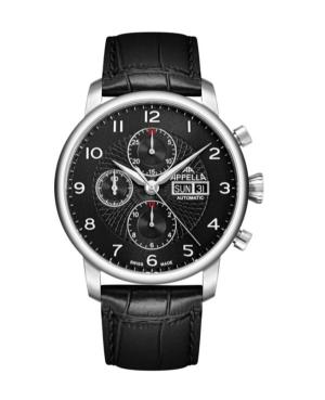 Vyriškas Classic Analog Luxury Swiss Watch APPELLA Juodas Dial L70010.5224ACH