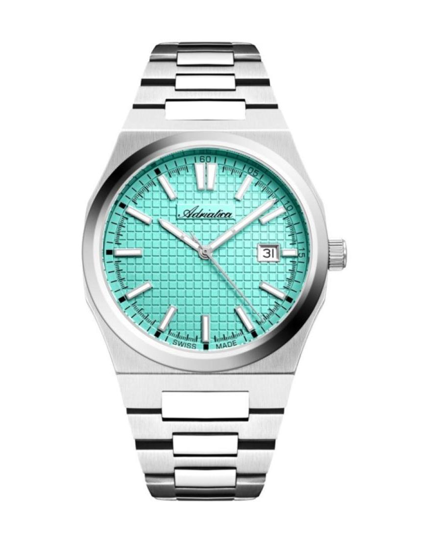 Men Classic Analog Swiss Quartz Watch ADRIATICA Modrá Dial 40mm A8326.511TQ