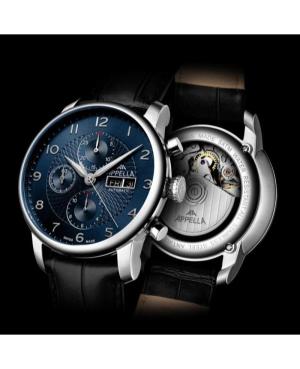 Mężczyźni Classic Analog Luxury Szwajcar Zegarek APPELLA Czarny Wybierz L70010.5225ACH image 6