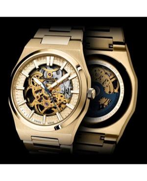 Vyriškas Classic Analog Luxury Swiss Kvarcinis - elektroninis, Solar Watch Papuoštas graviruotais ornamentais ADRIATICA Gold col image 6