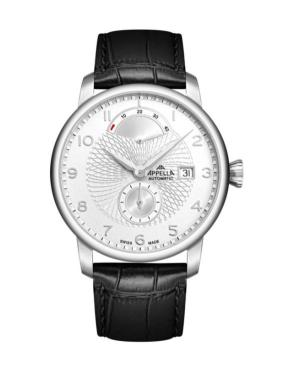 Mężczyźni Classic Analog Luxury Szwajcar automatyczny Zegarek APPELLA Srebrna Wybierz 43mm L70010.5223PA