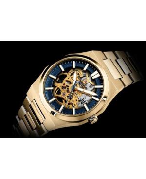 Men Classic Analog Luxury Swiss Automatic Watch Skeleton ADRIATICA Blau Dial 40mm A8326.1115SA image 4