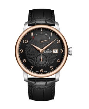 Mężczyźni Classic Analog Luxury Szwajcar automatyczny Zegarek APPELLA Czarny Wybierz 43mm L70010.R226PA