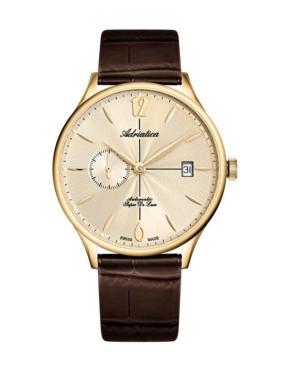 Mężczyźni Classic Analog Szwajcar automatyczny Zegarek ADRIATICA Złoty kolor Wybierz 41mm A1230.1B51A