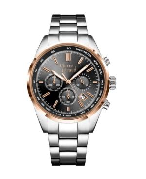 Men Classic Analog Watch Chronograph PIERRE RICAUD Černá Dial 40mm P97045.R1R6CH