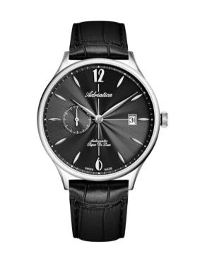 Vyriškas Classic Analog Swiss Kvarcinis - elektroninis, Solar Watch ADRIATICA Juodas Dial 41mm A1230.5254A