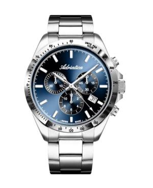 Men Classic Analog Swiss Quartz Watch ADRIATICA Modrá Dial 40mm A1053.5115CHT