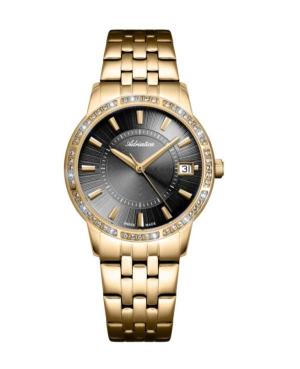 Women Classic Analog Swiss Quartz Watch ADRIATICA Schwarz Dial 34mm A3602.1116QZ