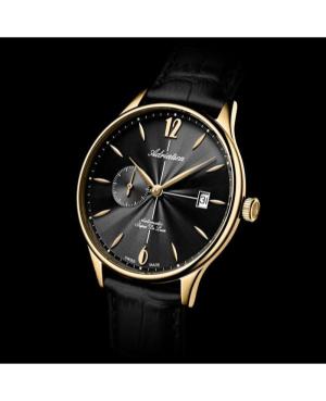 Vyriškas Classic Analog Swiss Kvarcinis - elektroninis, Solar Watch ADRIATICA Juodas Dial 41mm A1230.1254A image 3