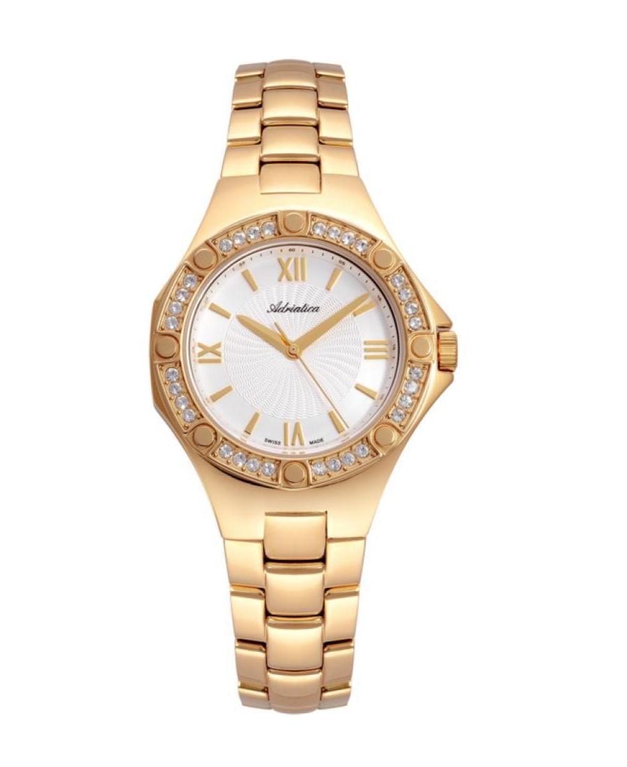 Kobiety Classic Analog Szwajcar kwarcowy Zegarek ADRIATICA Srebrna Wybierz 37mm A3427.1163QZ