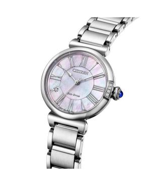 Women Klasické Japan Eco-Drive Analog Watch CITIZEN EM1060-87Y Mother of Pearl Dial 30mm image 5