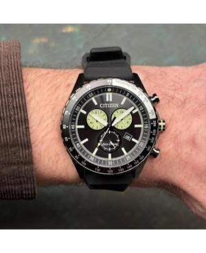 Men Sports Japan Eco-Drive Analog Watch Chronograph CITIZEN AT2565-05E Silver color Dial 43mm image 1