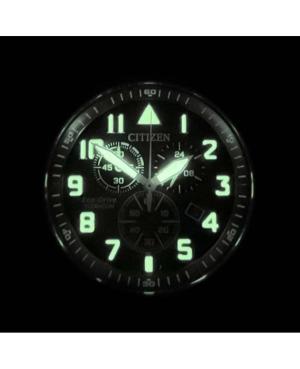 Men Klasické Japan Quartz Analog Watch Chronograph CITIZEN AT2480-81X Zelená Dial 43.5mm image 8
