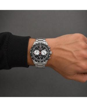 Men Klasické Sports Japan Eco-Drive Analog Watch Chronograph CITIZEN CA4714-55E Silver color Dial image 2