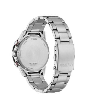 Men Klasické Sports Japan Eco-Drive Analog Watch Chronograph CITIZEN CA4714-55E Silver color Dial image 3