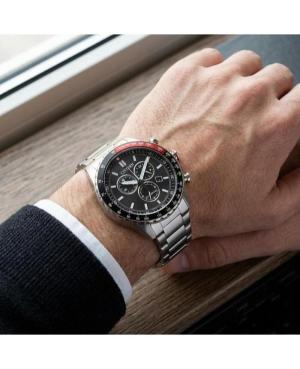 Men Sports Japan Eco-Drive Analog Watch Chronograph CITIZEN AT2566-88E Black Dial 41.5mm image 1