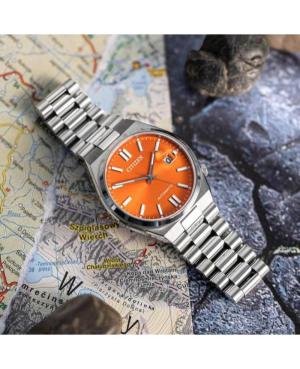 Mężczyźni klasyczny Japonia automatyczny analogowe Zegarek CITIZEN NJ0151-88Z Pomarańczowy Wybierz 40mm image 8
