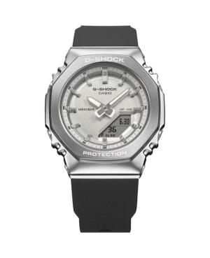 Women Sports Functional Diver Japan Quartz Analog Watch Alarm CASIO GM-S2110-1A7ER G-Shock Silver Dial 40.5mm image 4